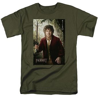 The Hobbit Bilbo Poster Short Sleeve Adult T-shirt