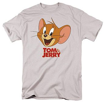 Tom And Jerry Movie Jerry Head Short Sleeve Adult T-shirt