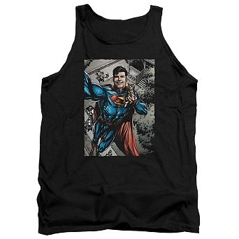 Superman Super Selfie Adult Tank Top