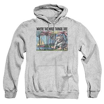 Where The Wild Things Are Cover Art Adult Pull Over Hoodie