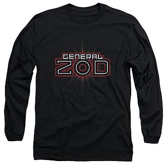 Superman Zod Logo Long Sleeve Adult T-shirt