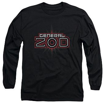 Superman Zod Logo Long Sleeve Adult T-shirt