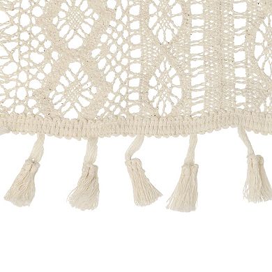 Bedroom Decor Bridal Party Lace Tassels Table Runner 1 Pack 9" X 71"