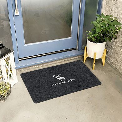 Non-slip Rubber Backing Indoor Outdoor Doormats, 18" X 28"