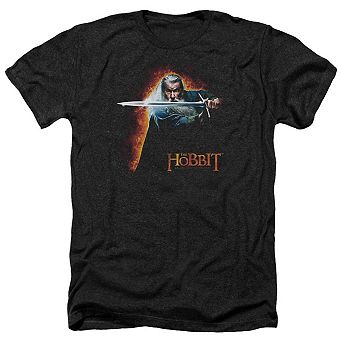 The Hobbit Secret Fire Adult Heather T-shirt