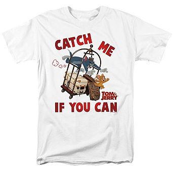 Tom And Jerry Movie Catch Me If You Can Short Sleeve Adult T-shirt