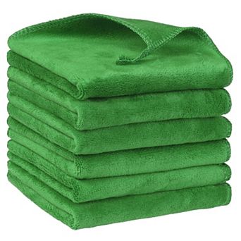 Dishwashing Cleaning Microfiber Thick Absorbent Kitchen Towels 6 pc 12" X 12"