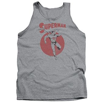 Superman Vintage Sphere Adult Tank Top