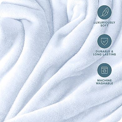 Bare Home Microplush Fleece Throw Blanket