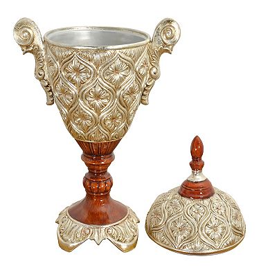 Afd Home Valencia Stately Lidded Urn 23 Inches Tall
