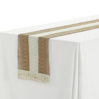 Bridal Party Dining Bedroom Boho Tassels Table Runner 1 Pack 12" X 63"