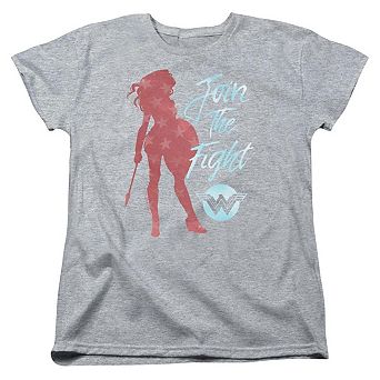 Wonder Woman Movie Freedom Fight Short Sleeve Womens T-shirt