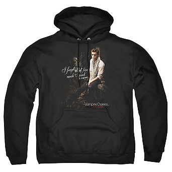 Vampire Diaries I Used To Care Adult Pull Over Hoodie