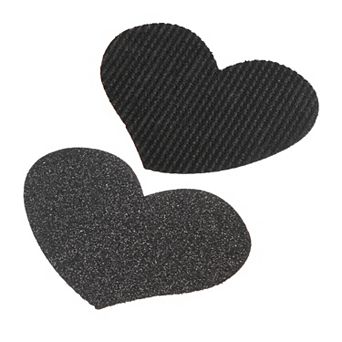 2 pc Hair Fixed Pads Heart Shape Magic Paste Fringe Hair Bang Patch Black