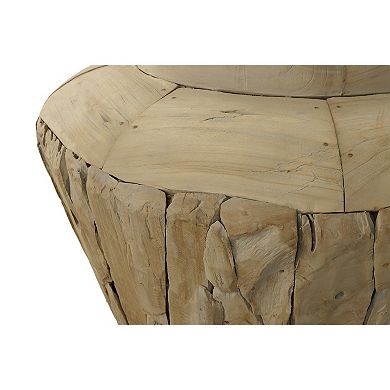 30"h Wide Decorative From Reclaimed Teak Wood Handcrafted Unique Rustic Vase