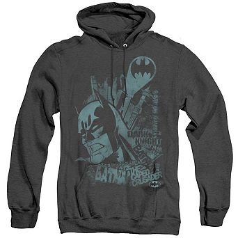 Batman Gritted T-shirtth Adult Heather Hoodie