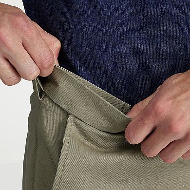  Men's Haggar® Wrinkle Free Performance Khaki Classic Fit Flat Front Pant