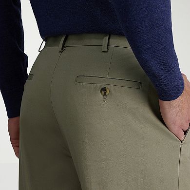  Men's Haggar® Wrinkle Free Performance Khaki Classic Fit Flat Front Pant