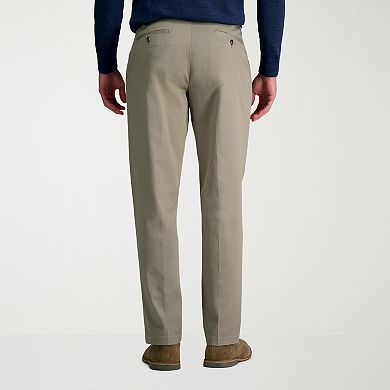  Men's Haggar® Wrinkle Free Performance Khaki Classic Fit Flat Front Pant