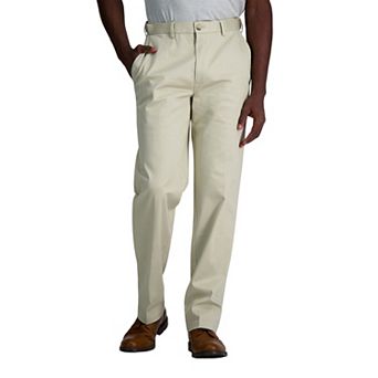 Men's Haggar® Wrinkle Free Performance Khaki Classic Fit Flat Front Pant