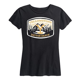 Women's Yellowstone Nature Scene Logo Graphic Tee
