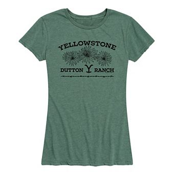 Women's Yellowstone Wildflowers Graphic Tee