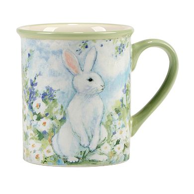 Certified International Easter Morning Set of 4 Mugs