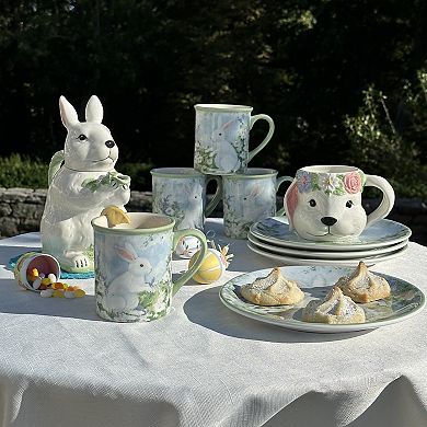 Certified International Easter Morning Set of 4 Mugs