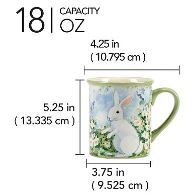 Certified International Easter Morning Set of 4 Mugs