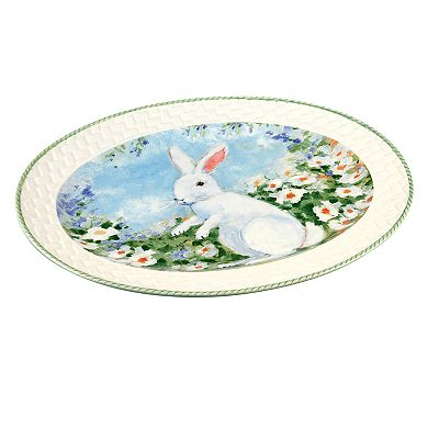 Certified International Easter Morning Oval Platter