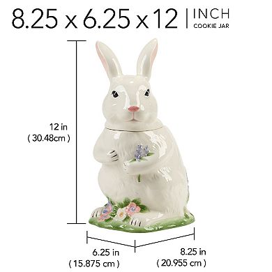Certified International Easter Morning 3D Bunny Cookie Jar
