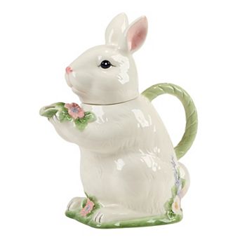 Certified International Easter Morning 3D Bunny Teapot