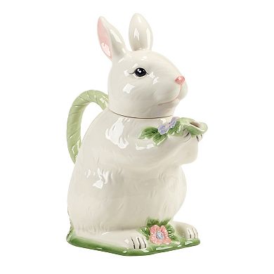 Certified International Easter Morning 3D Bunny Teapot