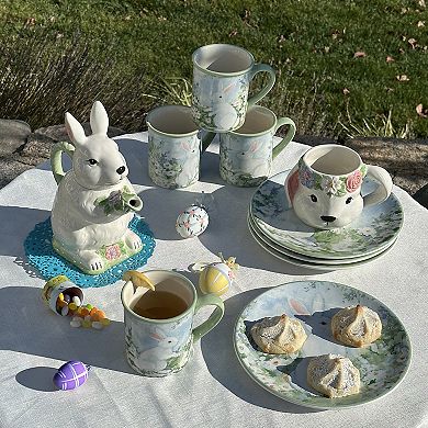 Certified International Easter Morning 3D Bunny Teapot