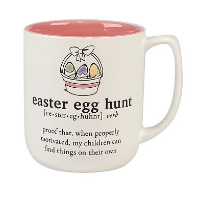 Certified International Easter Words Set of 4 Mugs