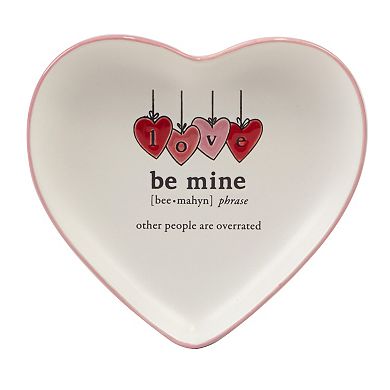 Certified International Valentines Day Set of 4 Heart Shaped Plates