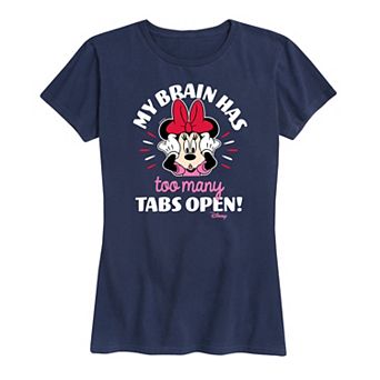 Disney's Minnie Mouse My Brain Too Many Tabs Graphic Tee