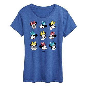 Disney's Minnie Mouse Dot Bow Grid Graphic Tee