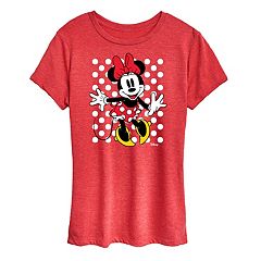 Women's Mickey & Friends Minnie American Bow Racerback Tank Top - Gray  Heather - Medium