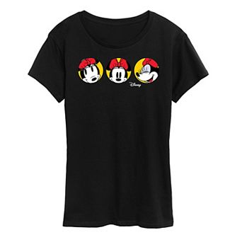 Disney's Minnie Mouse Polka Dot Grid Graphic Tee
