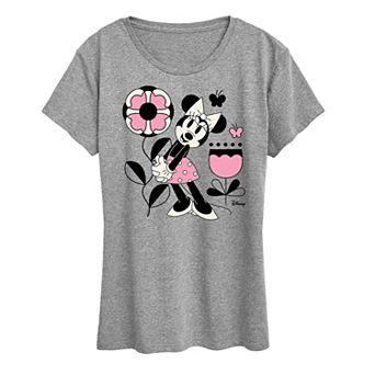 Disney's Minnie Mouse Flower Butterfly Graphic Tee