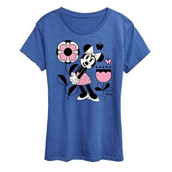 Disney's Minnie Mouse Flower Butterfly Graphic Tee