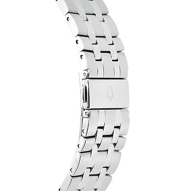 Bulova Men's Minimalist Stainless Blue Dial Bracelet Watch