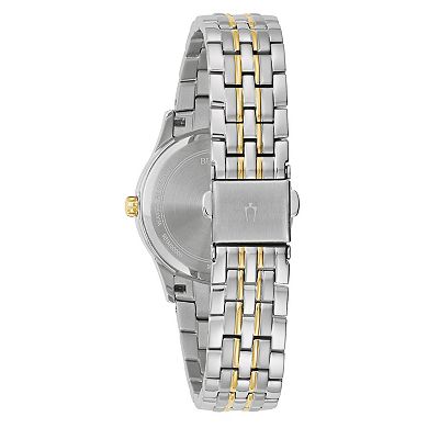 Bulova Women's Two-Tone Stainless Steel Diamond Accent Dial Bracelet Watch - 98P196