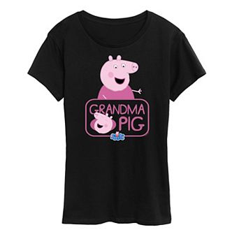 Women's Peppa Pig Grandma Pig Graphic Tee
