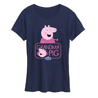 Women's Peppa Pig Grandma Pig Graphic Tee
