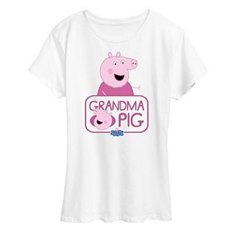 Women's Peppa Pig Grandma Pig Graphic Tee