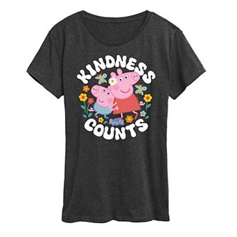 Women's Peppa Pig Kindness Counts Graphic Tee