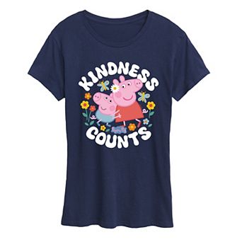 Women's Peppa Pig Kindness Counts Graphic Tee