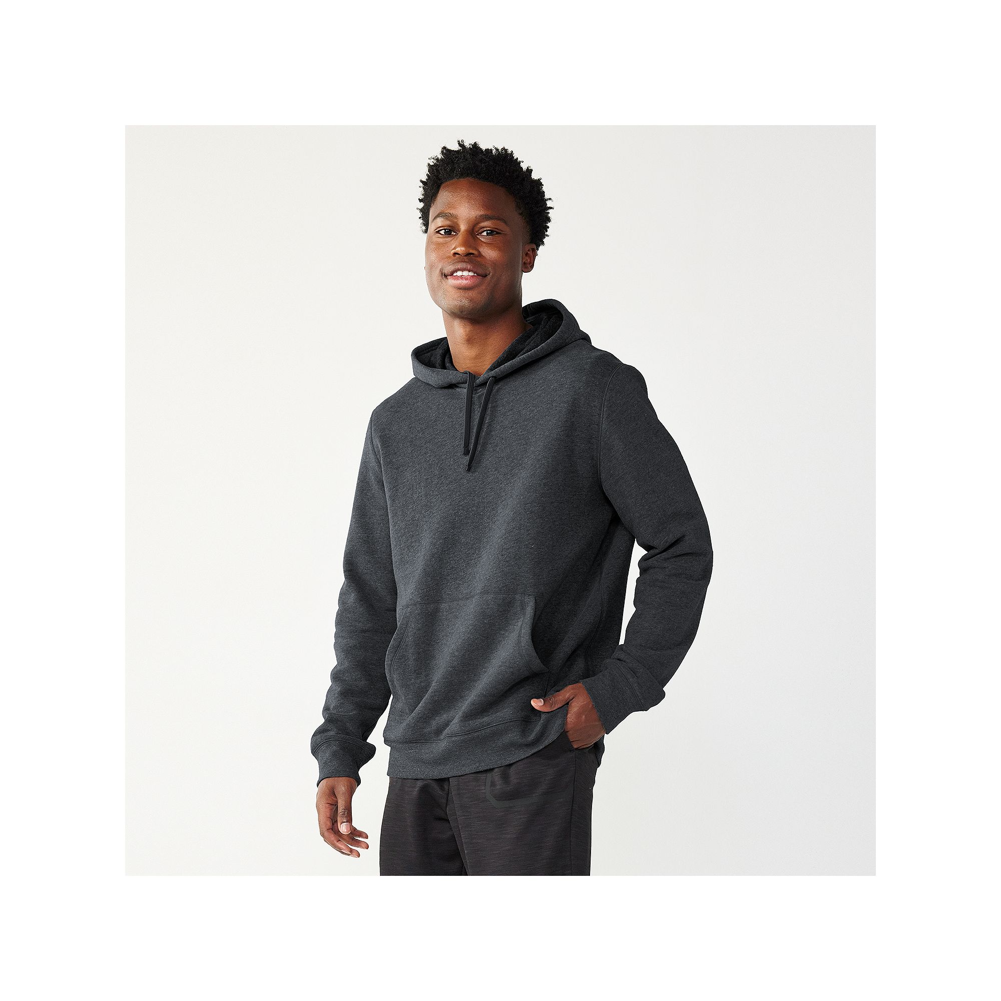 Mens Tek Gear® Ultra Soft Fleece Hoodie, Size: Small, Grey Dark
